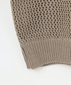 ANY L 【洗濯機可】ラメニットメッシュプルオーバー