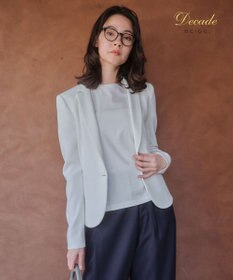 BEIGE， 【セットアップ対応】LUIZA / テーラードジャケット White