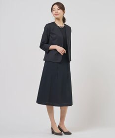 J.PRESS LADIES L OXIJEWEL ストレッチ ノーカラー ジャケット