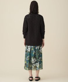 自由区 ジオメトリックモチーフ カーディガン