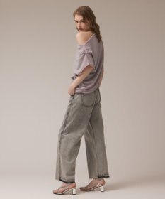 GRACE CONTINENTAL ラメドレープカットトップ