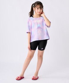 OP／FILA 【FILA】スクール水着 水陸両用Tシャツ付き 捲れ防止タンキニ