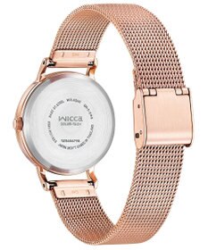 CITIZEN 【ソーラーテック】wicca メッシュベルト　KP5-166-13 少し大きめが可愛い30㎜サイズ。プレゼント 就活 学生 ビジネス シンプル