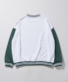 WEGO ヘビーウエイト刺繍バイカラープルオーバー