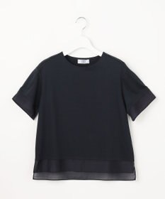 J.PRESS LADIES S 【シーンレスに活躍】コットンスムース シアーデザイン カットソー