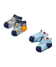 MIKI HOUSE HOT BISCUITS 【9-19cm / 靴下2足セット】 ローカット ソックスパック