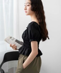 WEGO オフショルシャーリングブラウス