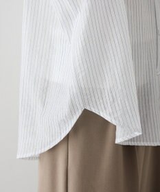 CRAFT STANDARD BOUTIQUE 【2点SET】スカーフ付きシアーストライプシャツ