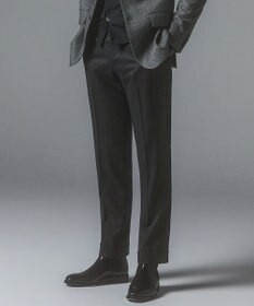 GOTAIRIKU 【保温性/ストレッチ/シワになりにくい】サキソニーストレッチパンツ（ノータック） グレー系8