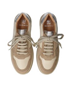 INTER-CHAUSSURES 【QUSHELI】異素材コンビレースアップスニーカー