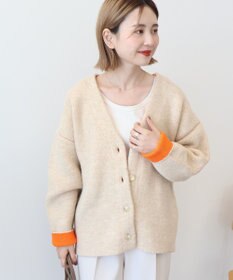 AMERICAN HOLIC ＶネックＷフェイスニットカーディガン