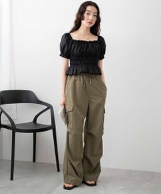 WEGO オフショルシャーリングブラウス