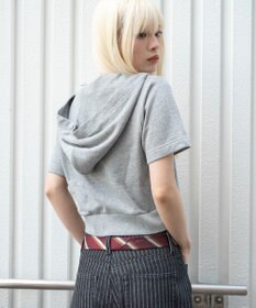 WEGO 【セットアップ対応】半袖ショートZIPパーカー