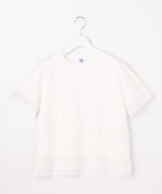 J.PRESS LADIES S 【シーンレスに活躍】コットンスムース シアーデザイン カットソー