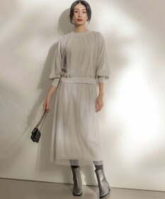 組曲 S 【WEB限定】チュールニット×リバーシブルスカート セット