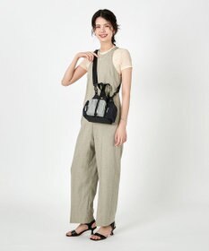 LeSportsac CONV DRAWSTRING CROSSBODY/ブラック/ドーブ/ディープシーブルー CB