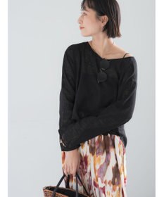 Te chichi レーヨンリネンメッシュシャツ