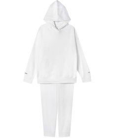 une nana cool 【綿混】あくびのお嬢さんのブークレー裏毛フーディー