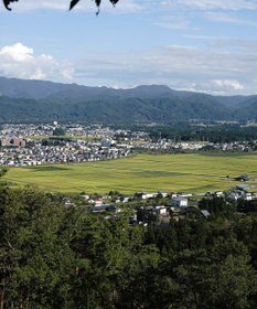 nitorito 【UNISEX】mountain&moon 山と月モチーフ柄 ストール