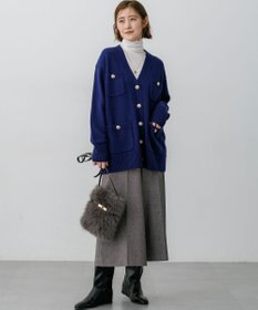 23区 【SLOW/一部店舗限定】シアーリブ タートルネック カットソー