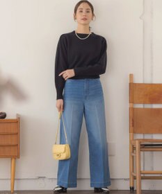 組曲 L 【アンサンブル対応可】ピュアカシミヤクロップド丈ニット