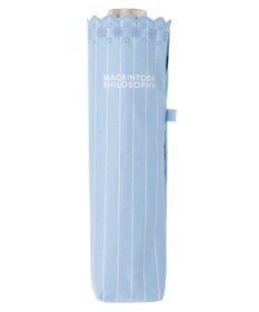 MOONBAT 【軽量】マッキントッシュ フィロソフィー 晴雨兼用日傘 折りたたみ傘 ストライプ／遮光 遮熱 UV