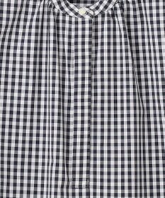 J.PRESS LADIES 【洗える・接触冷感・UVカット】エステネージュストライプ バンドカラーブラウス