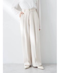 earth music&ecology タックストレートパンツ