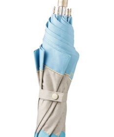 MOONBAT FURLA 晴雨兼用日傘 長傘 シャンブレー切継 ／遮光 遮熱 UV