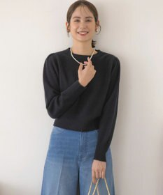 組曲 L 【アンサンブル対応可】ピュアカシミヤクロップド丈ニット