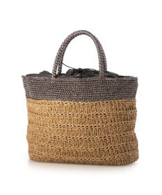 UNBILLION カシュカシュ cachecache / ラメ切替クロッシェトート カゴバッグ