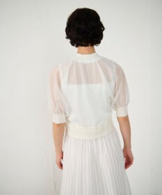 GRACE CONTINENTAL ラメシアードルマンニットカーディガン