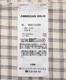 AMERICAN HOLIC ミニチェックショート丈シャツ