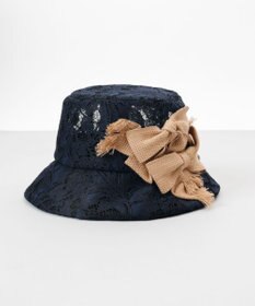 AURORA 【 LANVIN en Bleu （ランバン オン ブルー）】リボンレースクロッシェハット