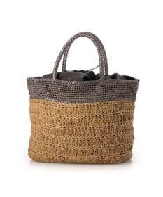 UNBILLION カシュカシュ cachecache / ラメ切替クロッシェトート カゴバッグ