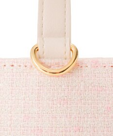 Maison de FLEUR ツイードキャリーオントートバッグ