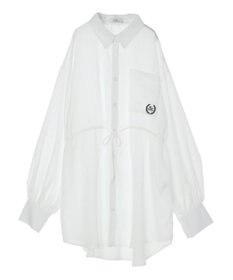 earth music&ecology ワンポイント刺繍ロングシャツ