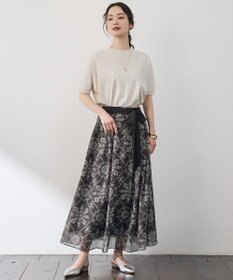 自由区 S 【カタログ掲載】ロータスタイルプリント スカート