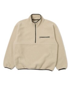 WEGO 【ユニセックス着用】フリース　ハーフZIPプルオーバー