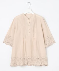 J.PRESS LADIES S 【洗える】 セルロース刺繍 ブラウス