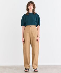 BEIGE， 【洗える】ALTHEA / ダンボールジャージーバックスリットブラウス