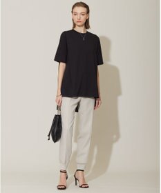 ICB L 【接触冷感・UVケア・洗える】コンフォートプレーティング デザインカットソー