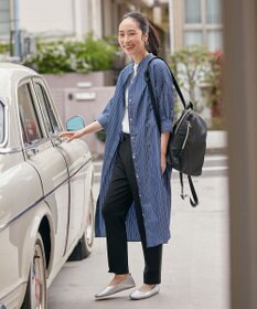 ANY 【洗濯機可・セットアイテム】短丈ベスト×シャツワンピースセット