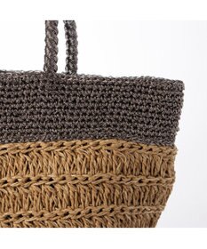 UNBILLION カシュカシュ cachecache / ラメ切替クロッシェトート カゴバッグ