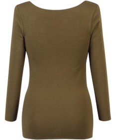 Wing あったかインナー 綿100％(肌側) アウターにひびきにくい ムレにくい 【綿の贅沢 ここちフラット】 8分袖 長袖 秋 冬 EL4872 ウイング／ワコール