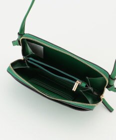 LA BAGAGERIE 【レザー×ステッチ】スクエアマルチポシェット