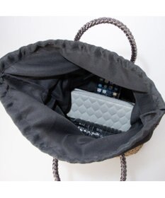 UNBILLION カシュカシュ cachecache / ラメ切替クロッシェトート カゴバッグ