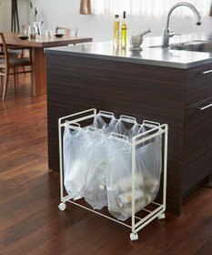 tower 分別ダストワゴン タワー 3分別 ホワイト