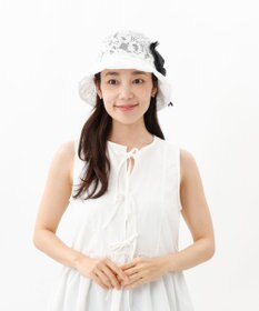 AURORA 【 LANVIN en Bleu （ランバン オン ブルー）】リボンレースクロッシェハット