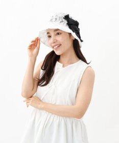 AURORA 【 LANVIN en Bleu （ランバン オン ブルー）】リボンレースクロッシェハット